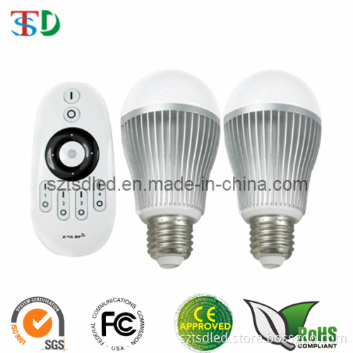 2.4G Wireless Remote Control 6W Color Temperature and Brightness Adjustable LED Bulb
